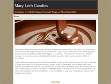 Tablet Screenshot of maryleescandies.com